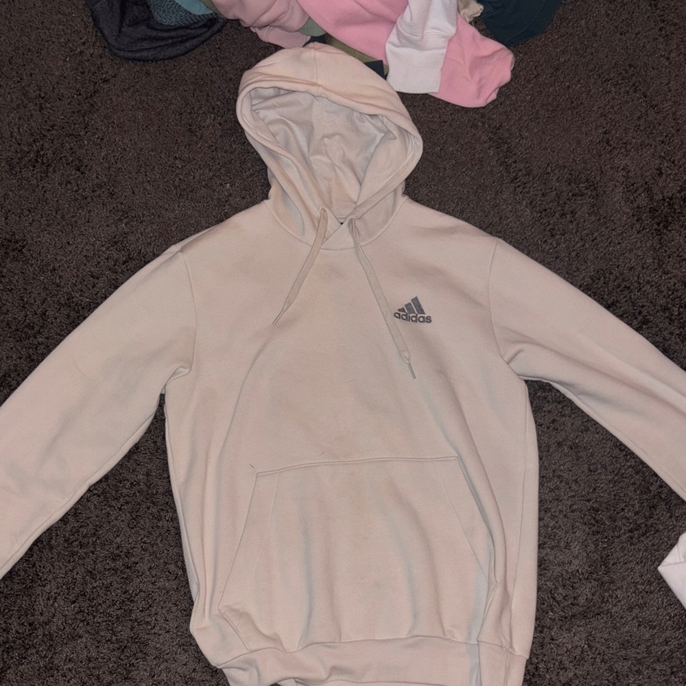 Adidas Off-White Hoodie with Logo